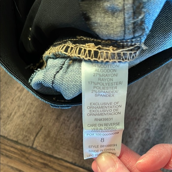 Democracy Ab Solution Blue Denim Shorts - Picture 3 of 4